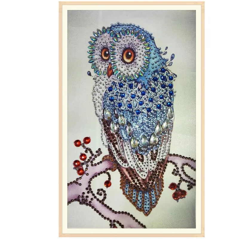 

Animal Special Shape Diamond Painting Picture Of Rhinestone Beadwork Owl Diamond Sale Craft Kit Home Decor 30x20cm