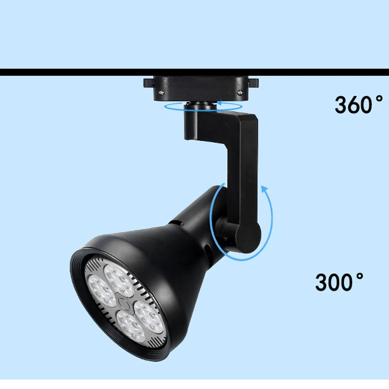 

Free Shipping PAR30 25W 30W 35W 40W 45W LED Track Light COB Track Light 220V Commercial Track Lamp