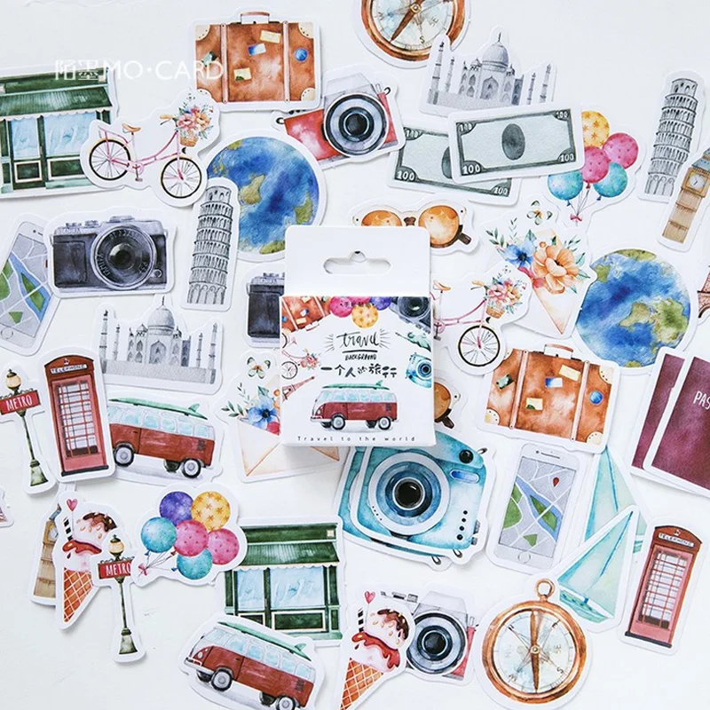 

45 pcs/box Gift of life Creative mini paper sticker package DIY diary decoration sticker album scrapbooking
