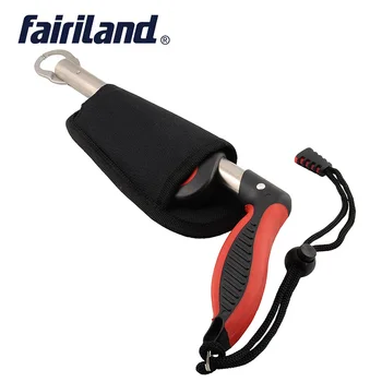 

32cm(12.6") Aluminum fishing grip GUN-STYLE design fishing lip grip w/ stainless steel jaw Potable lip gripper