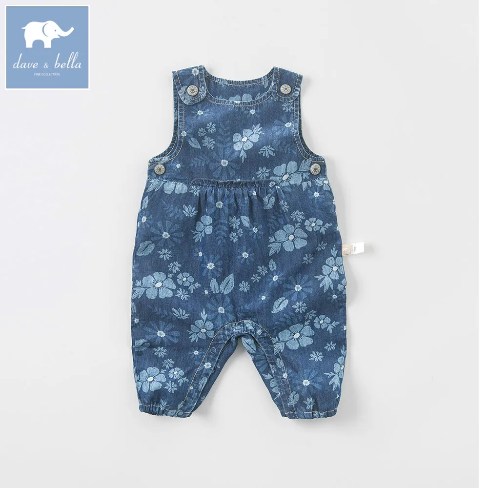 

DB5761 dave bella autumn newborn baby girls infant romper one-piece printed cute suits children clothes