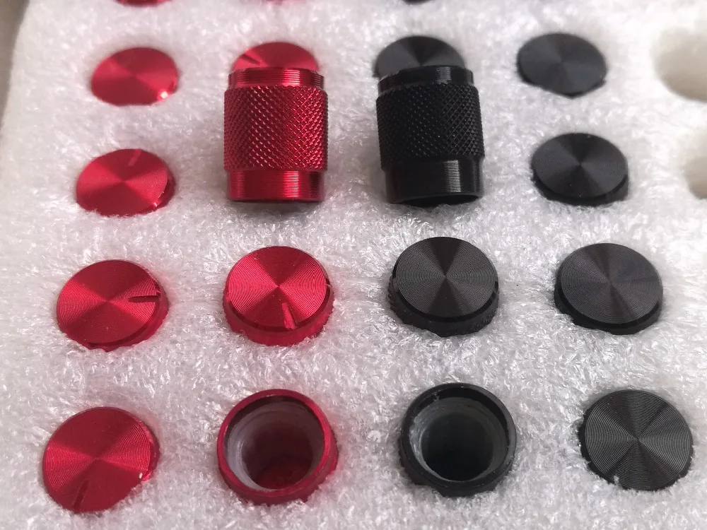 

1pc 10mm*12mm Aluminum DAC CD Amplifier Potentiometer Volume Knob 6mm Knurled High Quality Black/Red/Silver Color
