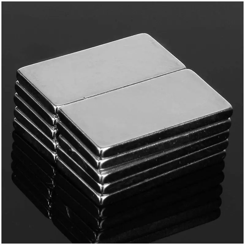 20x N52 сильные неодимовые магниты Квадратный Блок магнит 20x10x2 мм серебро