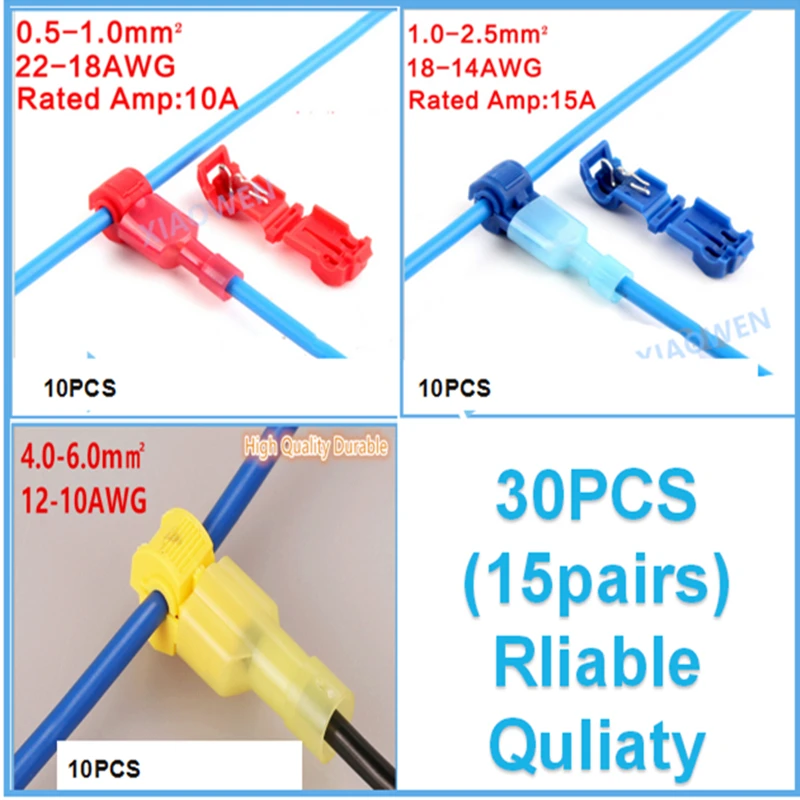 crimp splice automotive wiring harness wiring diagram Painless Wiring Harness 30pcs(15set) wire cable connectors terminals crimp scotch lock quick crimp splice automotive wiring harness