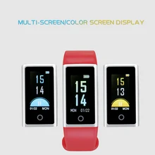 Красочный экран Смарт пульсометр измерять кровяное давление оксиметр tracker спортивный браслет трекер сна умный Браслет