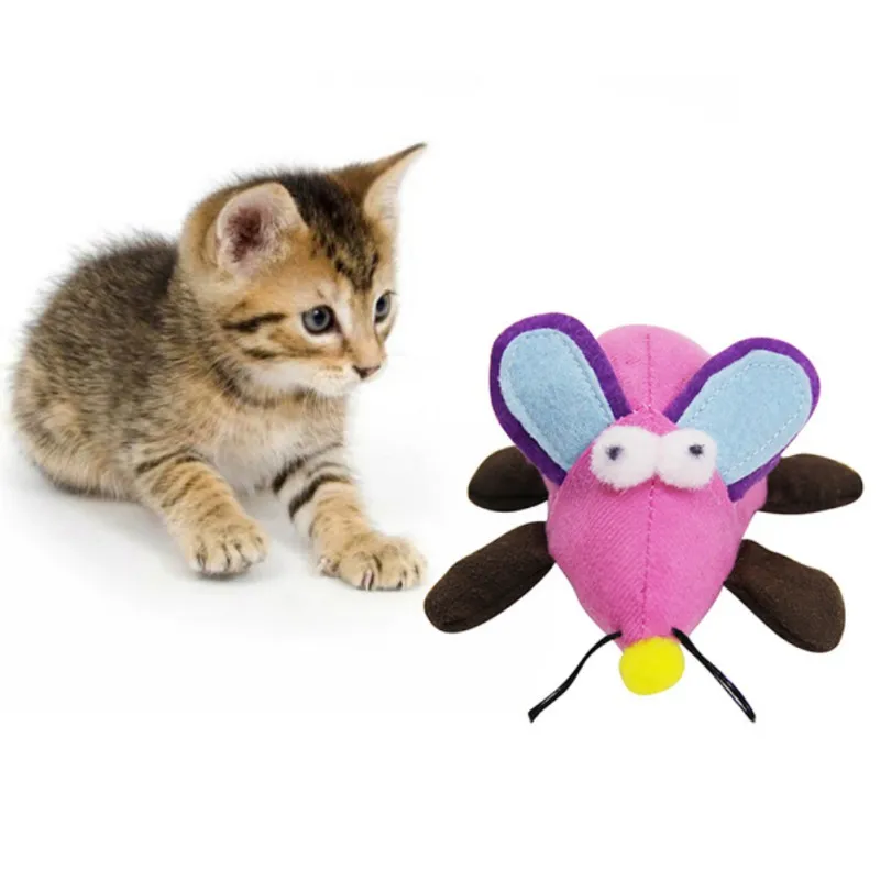 

2019 Pet Catoyseaser Catsoy Interactive Rope Vibrate Miceoys Interesting and Non-toxic Miceoy Color Random