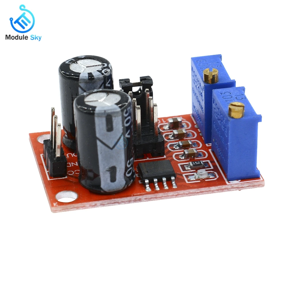 

1Pcs NE555 Pulse Frequency Duty Cycle Adjustable Module Square Wave Signal Generator Stepping Motor Driver for Arduino