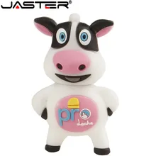 JASTER милый usb флеш-накопитель в виде коровы 4 ГБ 8 ГБ 16 ГБ 32 ГБ 64 Гб карта памяти U диск