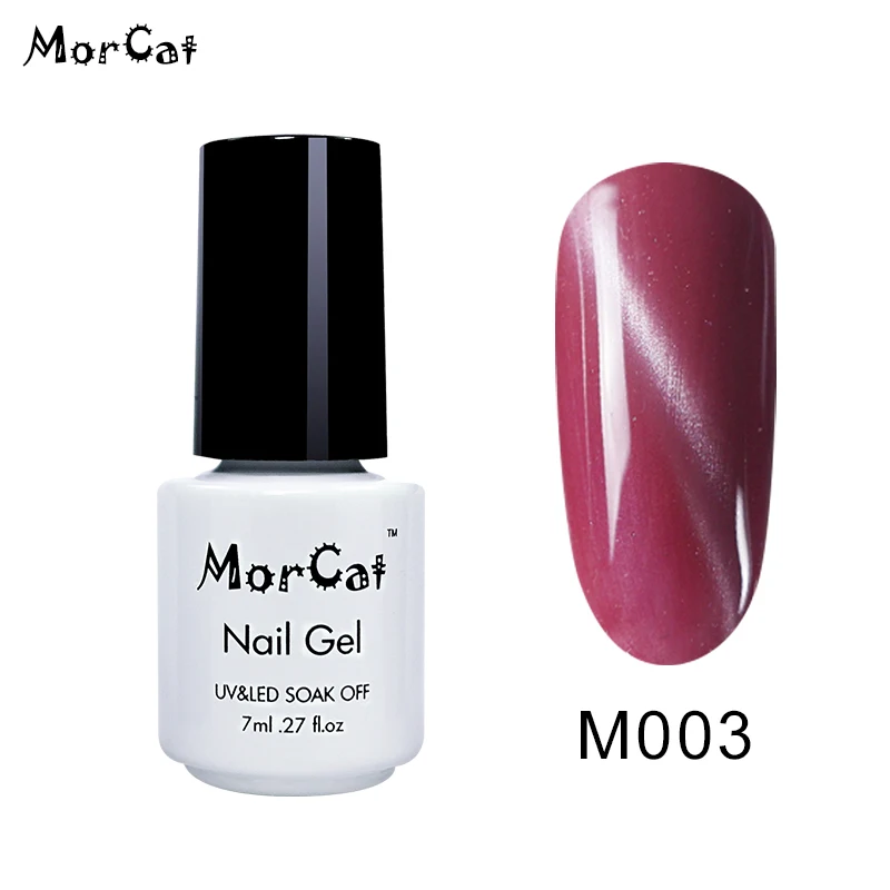 MorCat кошачий глаз гель лак для ногтей Гель-лак для использования с магнитом лак Сияющие Серебристые золотистые блестящие Гель-лак для ногтей кошачий глаз УФ Гель-лак для ногтей