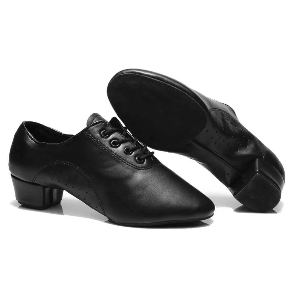 HROYL Men's Latin Dance Shoes Ballroom Tango Man latin dancing Shoes For Boy Closed Toe Sneaker Jazz 18-27.5CM Trainin