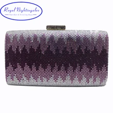 Горячая новинка, большой клатч для большого телефона с кристаллами и вечерние сумки для женщин, вечерние, свадебные, выпускные платья, фиолетовые/темно-синие/