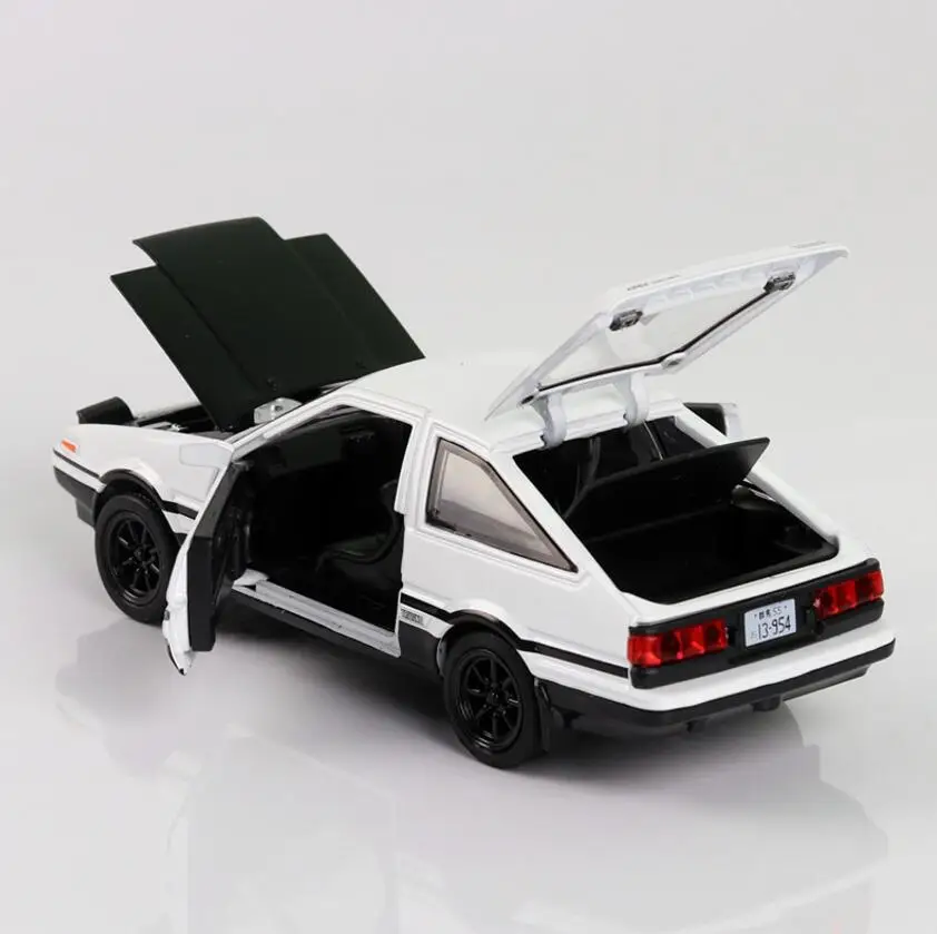 1/32 Diecasts& Toy транспортные средства TOYOTA AE86 супер модель автомобиля со звуком и светом коллекционная машинка Игрушки для мальчиков подарок для детей brinquedos