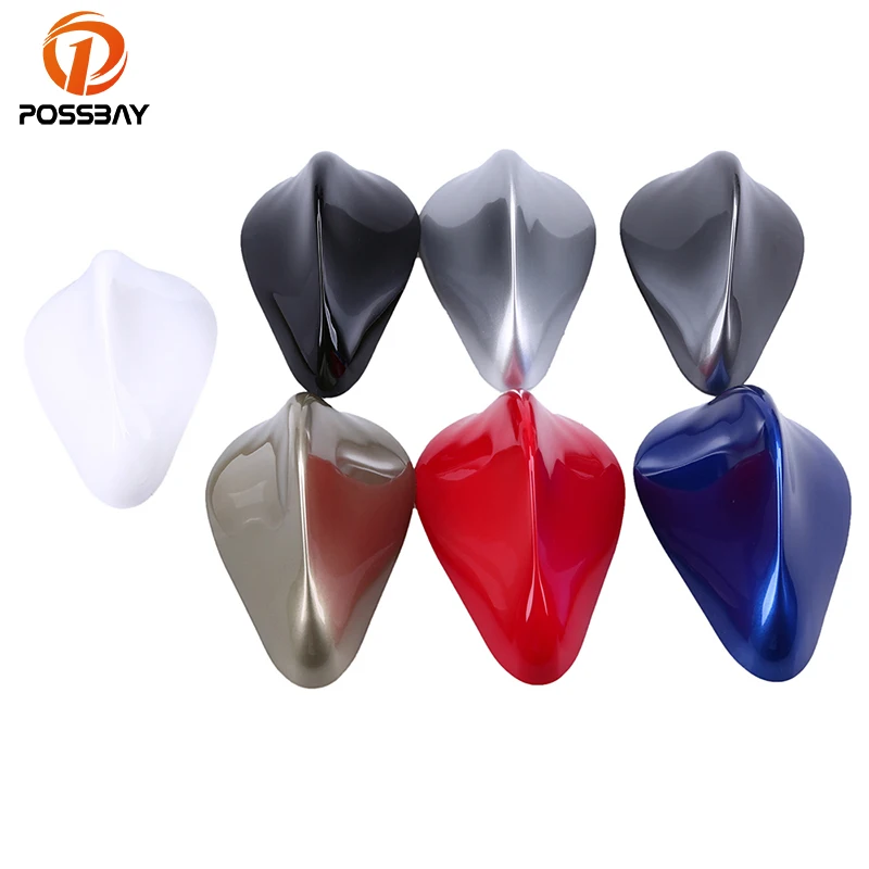 

POSSBAY Car Front Shark Fin Antenna FM Signal Radio Aerials for VW Polo Ford Chevrolet Nissan Peugeot Opel VW Roof Stickers