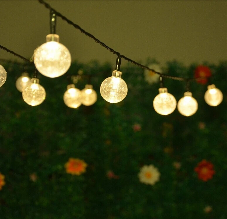 Solar Led Lichtslingers 5 M 20 LEDs Crystal Ball Globe Fairy Lights ... Solar Led Lichtslingers 5 M 20 LEDs Crystal Ball Globe Fairy Lights ...