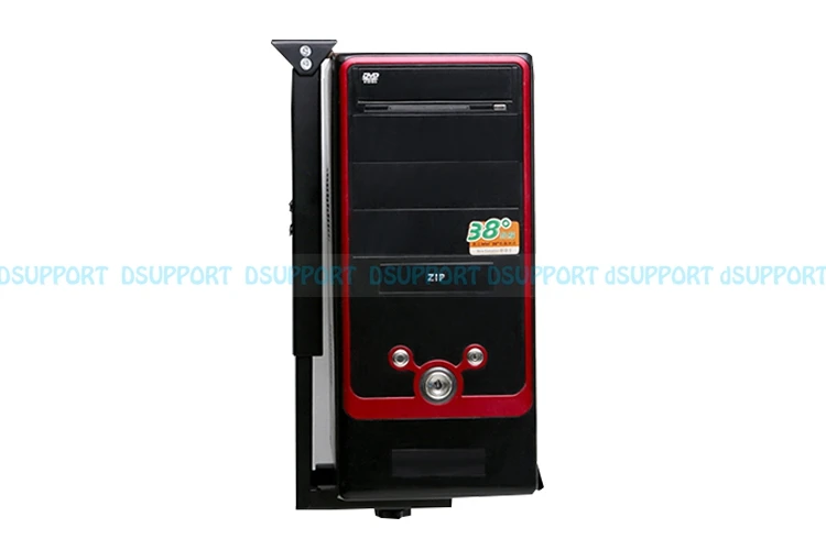 Adjustable Universal Computer Holder - Wall-Mounted or Under-Desk CPU Stand for Main Frame Hanger, Host Box Bracket, and Rack Tray. image 3