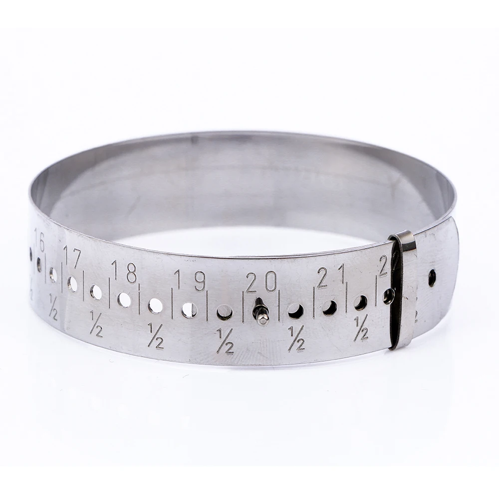 

New Adjustable Stainless Steel Bracelet Bangle Sizing Tools Jewelry Gauge Sizer From 15-23cm Jewelry Making Bracelet Sizing Tool