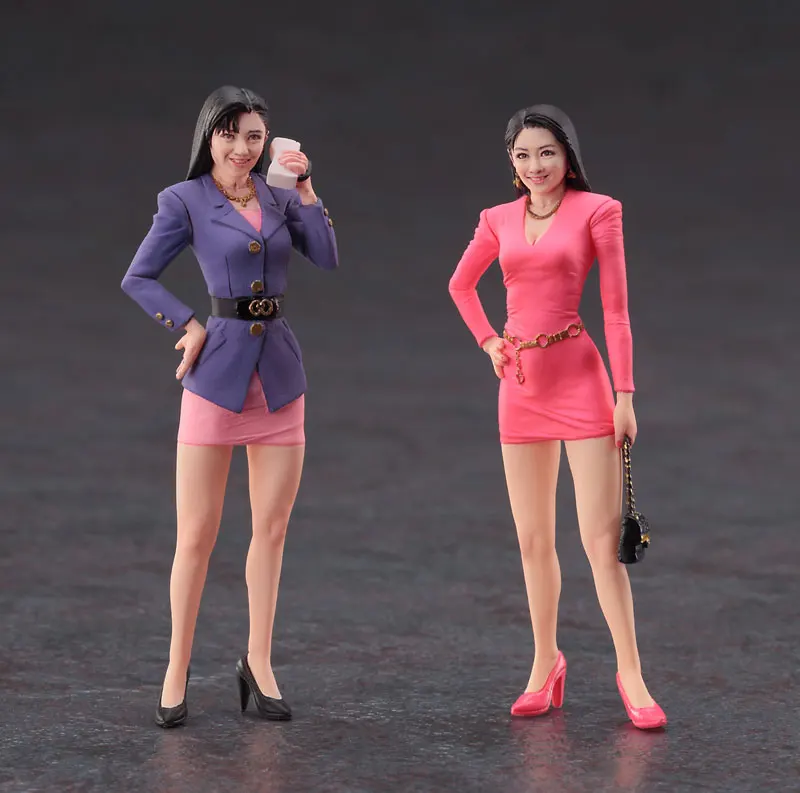 

1/24 70mm Professional female white-collar workers include 2 toy Resin Model Miniature resin figure Unassembly Unpainted