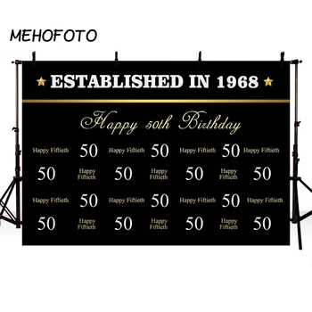 

50th 60th 70th 80th 90th Birthday Party Backdrop Custom Age Name Color Photography Background Party Decoration Banne
