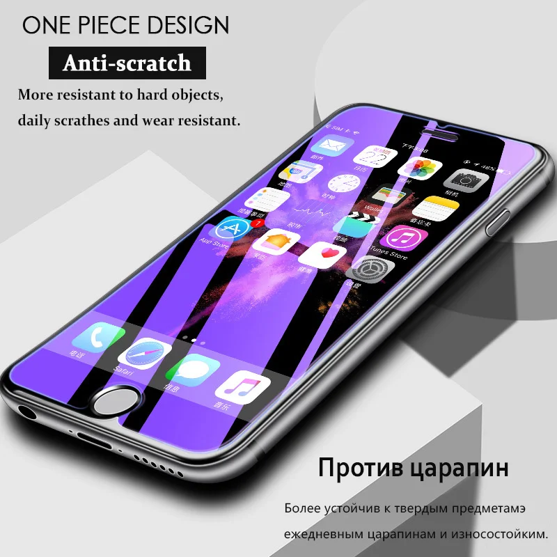KIP71384_5_Anti Blue Light Tempered Glass for iPhone 6 6S 7 8 Plus XS XR XS Max 9H 2.5D Protective Film