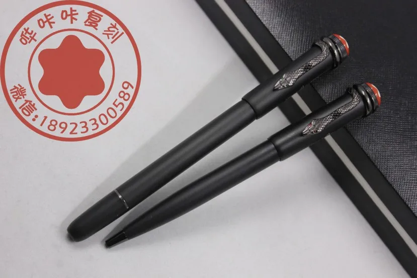 

Wakaka Heritage Collection Rouge et Noir Limited Edition 1906 Black Clip Hard Rubber Rollerball Pen Ballpoint Pen