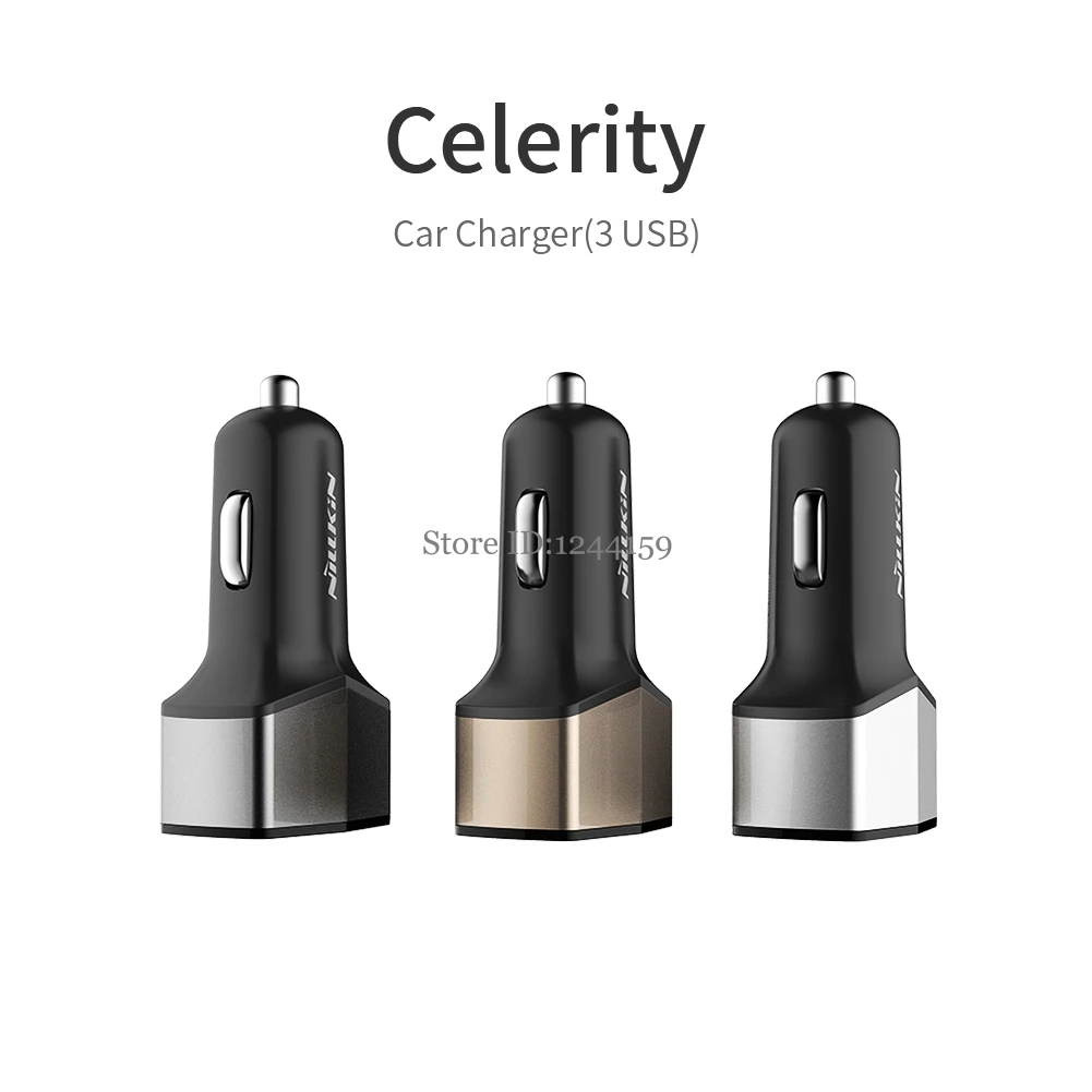

Nillkin Quick Car Charger 3.0 Mini USB 2 Ports / 1 Type-C Port Car Charger For iPhone 7 iPad Samsung HTC QC3.0 Compatible