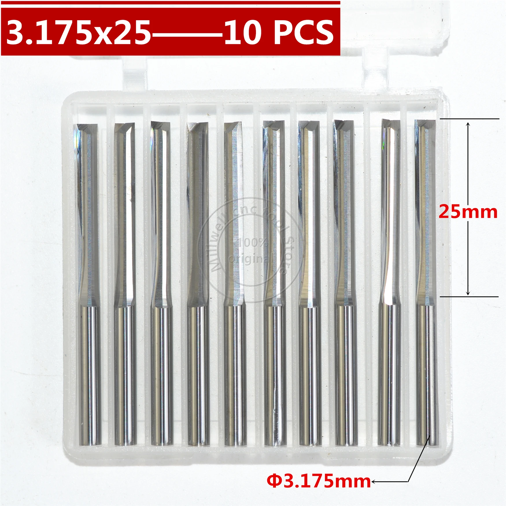 6mm*25mm Round bottom CNC Tools PVC MDF Acrylic woodworking insert router Bits