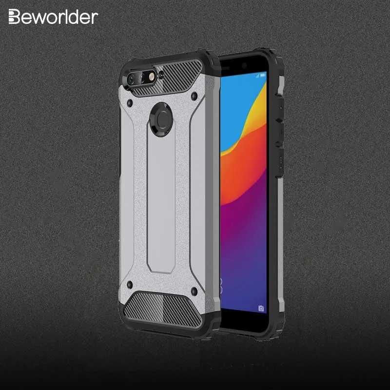 Beworlder Armor Cases For Huawei Honor 7A Case Y5 2018 Silicone Cover TPU + PC ShockProof Coque Y6 Prime |