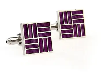 

10pairs/lot Silver Square Enamel Cufflinks Purple/Blue Color Cuff Links Shirt Cuff Button Men's Jewelry Accessory Gift