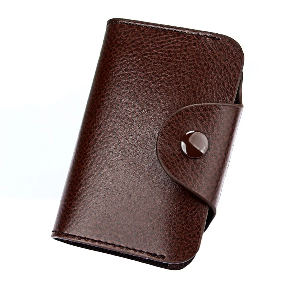 Buy Unisex Genuine Leather Business Card Holder Wallet