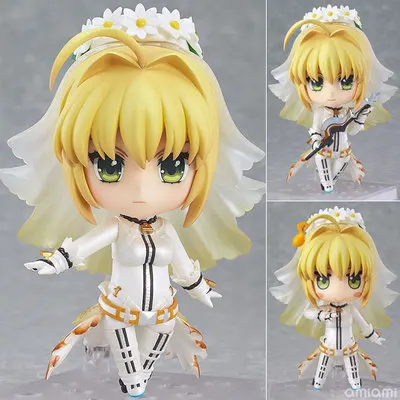 Nendoroid fate/extra ccc saber abito da sposa excalibur #387 10 см ПВХ фигурка игрушка modello regalo|Игровые