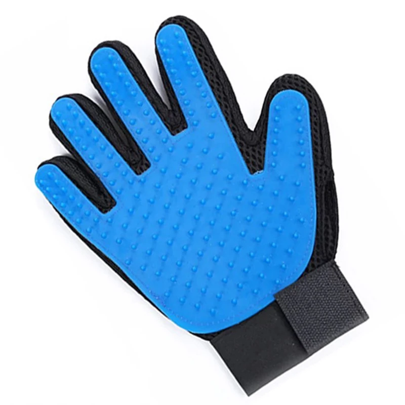 Silicone brush gloves are suitable for pet shaving, gentle and