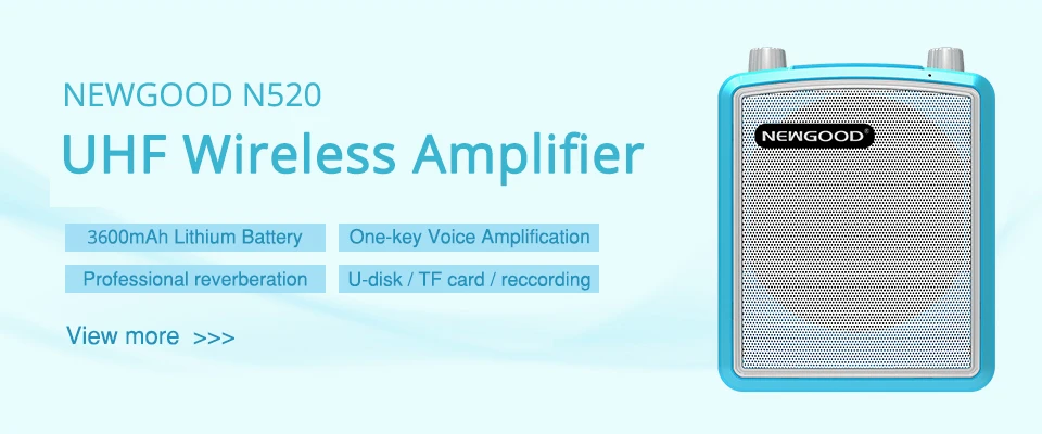 Беспроводной голосовой усилитель с микрофоном, мини портативный ...