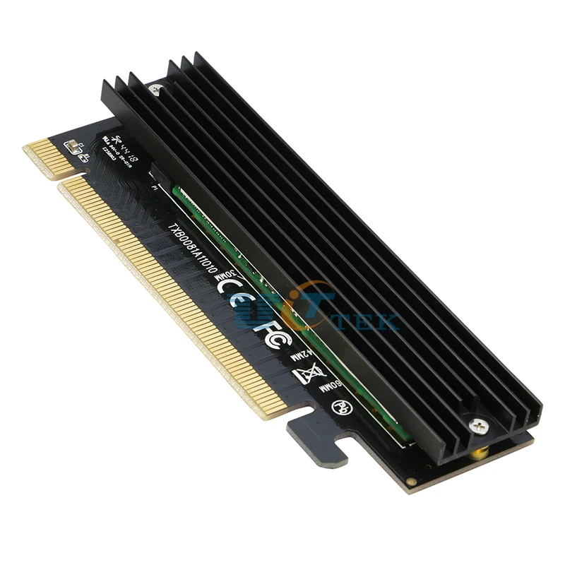 NVMe адаптер PCI-e PCIe 16x для M.2 Накопитель SSD с протоколом NVMe карты для 2230 2242 2260 2280 M.2 M ключ внешний жесткий диск SSD с радиатора