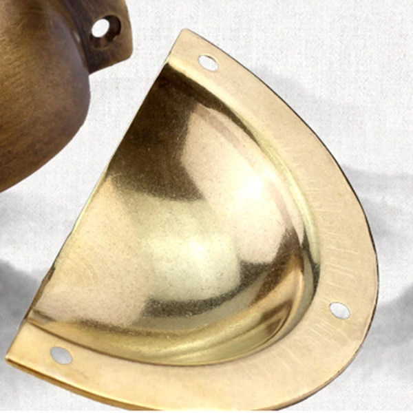 Ltd Solid Face Fix Shaker Style Hooded Drawer Cabinet Cup Pull Handle 95mm