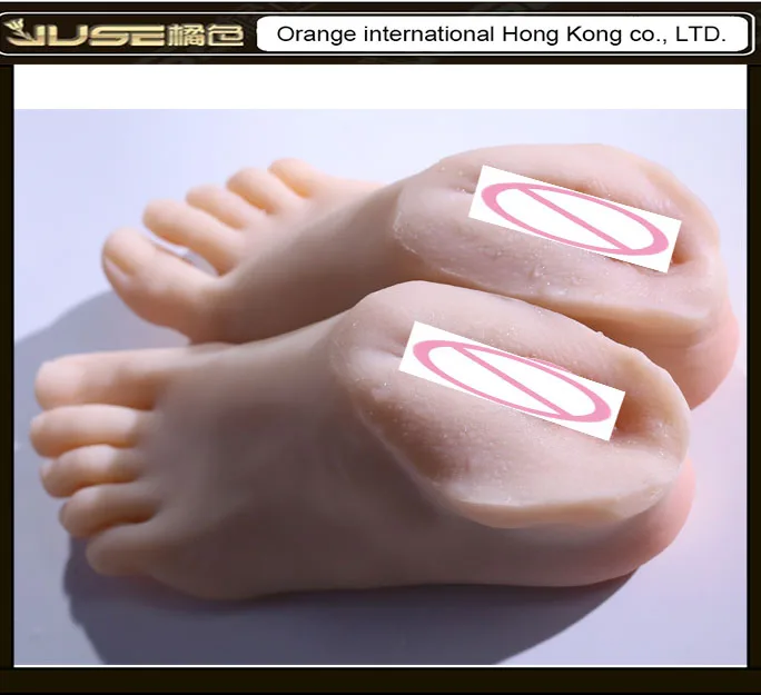 Foot Fetish Artificial Vagina font b Sex b font Toys for Men Solid Silicone Vagina Feet