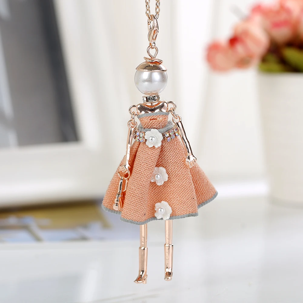 New Fashion Doll Necklace! Shell Flower Doll Necklace Women Accessories