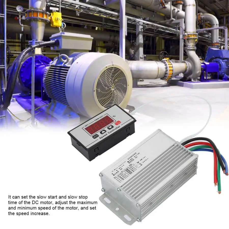 Цифровой дисплей постоянного тока мотор Скорость контроллер 12 ~ 60V регулитор