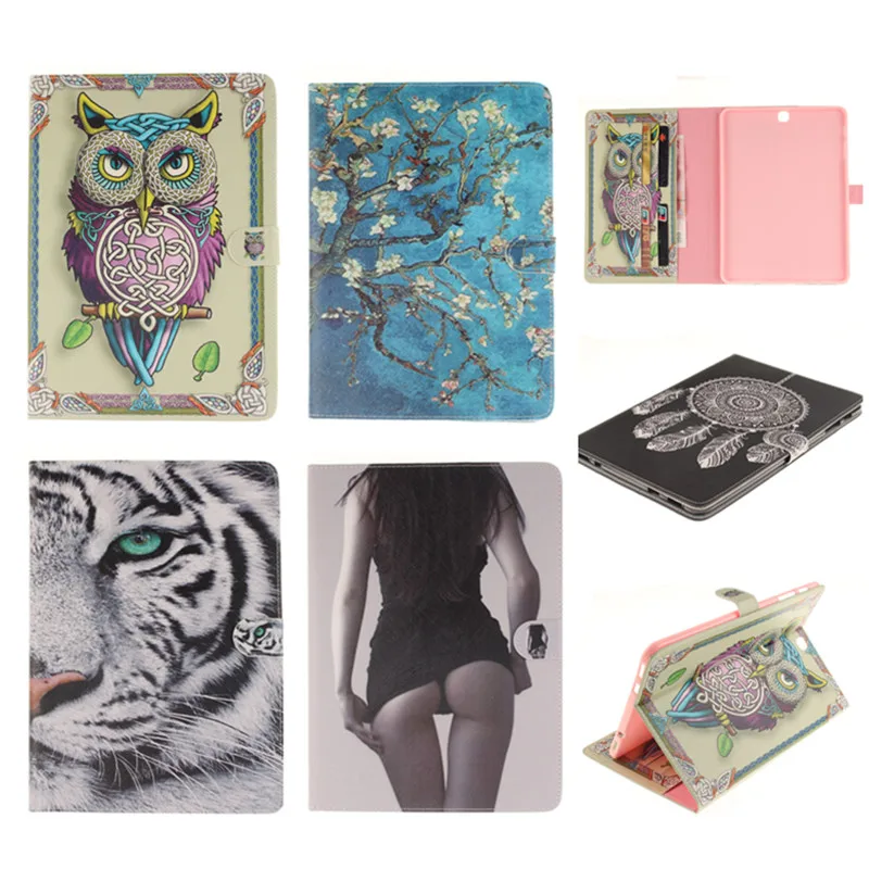 

Tiger Lion Case For galaxy Tab S2 Protective Pu Leather case For samsung galaxy Tab S2 9.7 SM-T810 T815 9.7" tablet Case