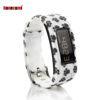 

Honecumi Cut Paw Pattern Wrist Band For Garmin Vivofit 1,Silicone Replacement Watch Strap With Clasp For Garmin Vivofit 1