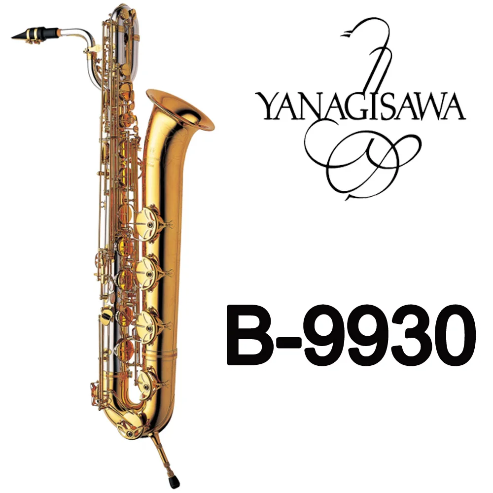 YANAGISAWA Baritone Saxophone B 9930 Silver Sonic Gold Lacquer Brass