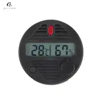 GALINER Electronic Cigar Hygrometer Plactic Round Digital Cigar Thermometer Hygrometer Mini Humidity Tester For Humidor