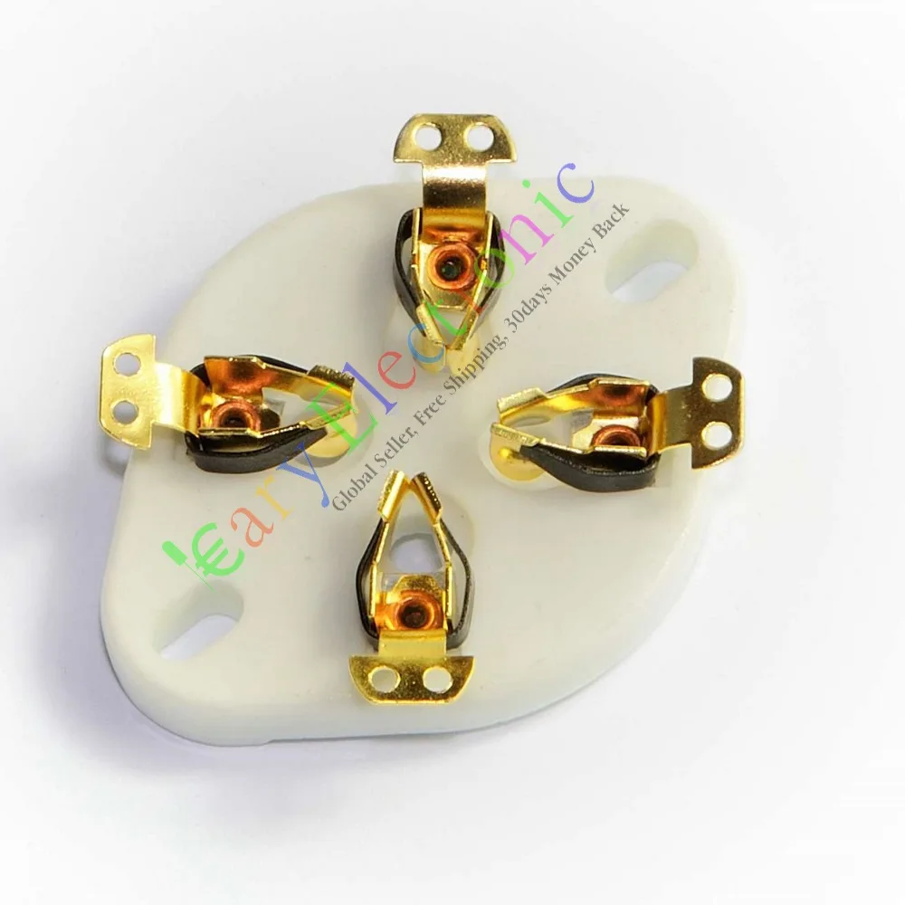 4 шт. керамические патроны для вакуумной трубки 300B 811 45 71A|tube socket ceramic|silver silversilver and