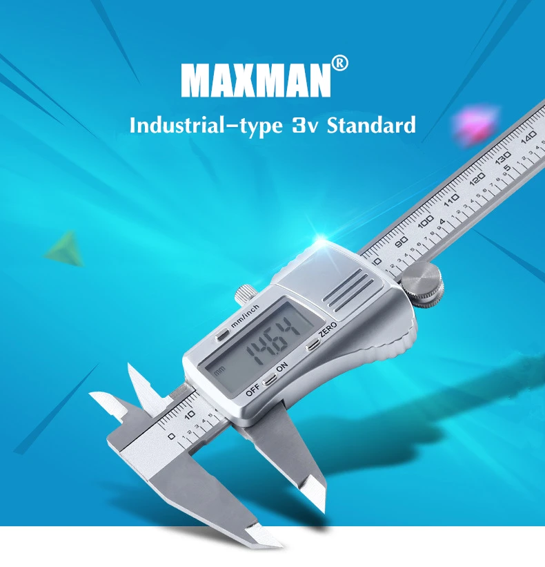 MAXMAN 0-150 мм/200 мм/300 мм Высокоточный электронный цифровой штангенциркуль из нержавеющей стали измерительные и измерительные инструменты