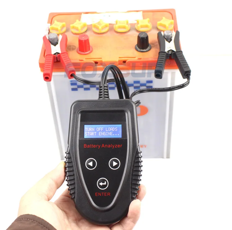 Foxsur 12v automotivo digital testador de bateria