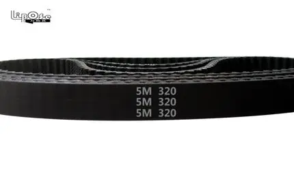 

5pcs HTD5M belt 320-5M-12 Teeth 64 Length 320mm Width 12mm 5M timing belt rubber closed-loop belt 320 HTD 5M S5M Belt Pulley
