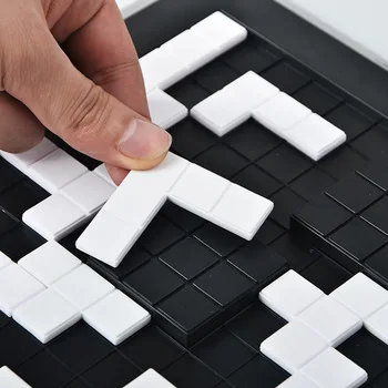 

Candice guo plastic toy funny Blokus puzzle assemble S-tris card chess game board Desktop baby christmas present birthday gift