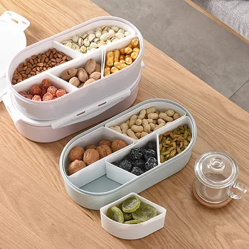 

NEW Sealed Plastic Children Student Snack Storage Box for Kids Home Food Container Storage Box Organizer Kitchen Gadgets