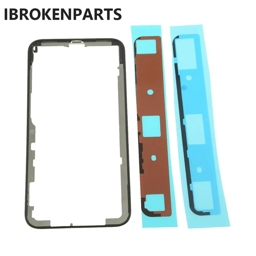 

2Sets Premium Frame Bezel LCD Touch Screen Housing Middle Frame for iPhone X IX IPX XS Max Front Screen Repair With Adhesives
