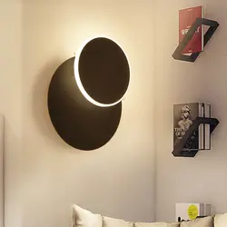 Вращающийся черный/белый современные светодиодные Настенные светильники освещение для спальни, светильник спальня лампы аппликация murale