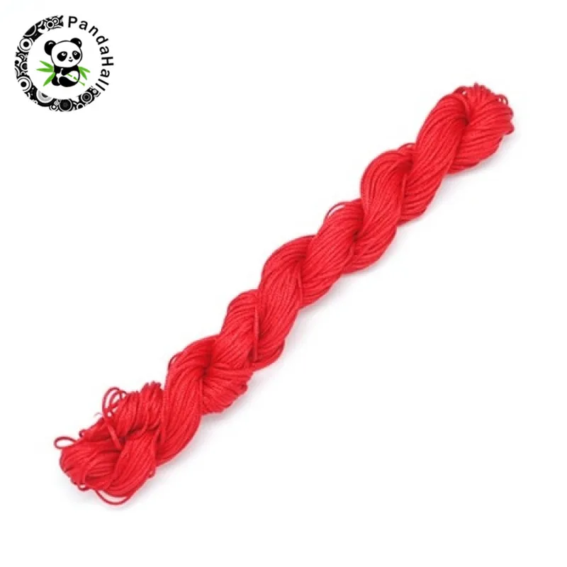 

1mm 2mm Nylon Beads Cord Thread Chinese Knot Macrame Rattail Rope for DIY Bracelets Braided Jewelry Making 10-22M/Roll